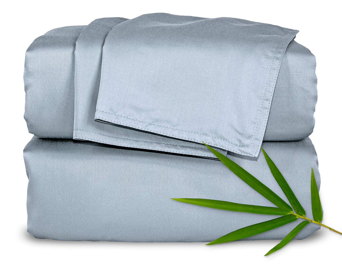 Pure Bamboo Full Sheets packaging highlights sustainable materials and ready-to-gift presentation.