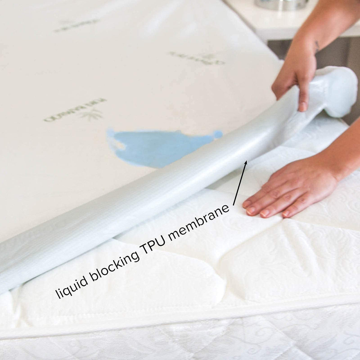 Pure Bamboo King Mattress Protector available in family-sized options for different beds