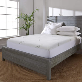 Pure Bamboo King Mattress Protector waterproof cover guards against spills for a restful night