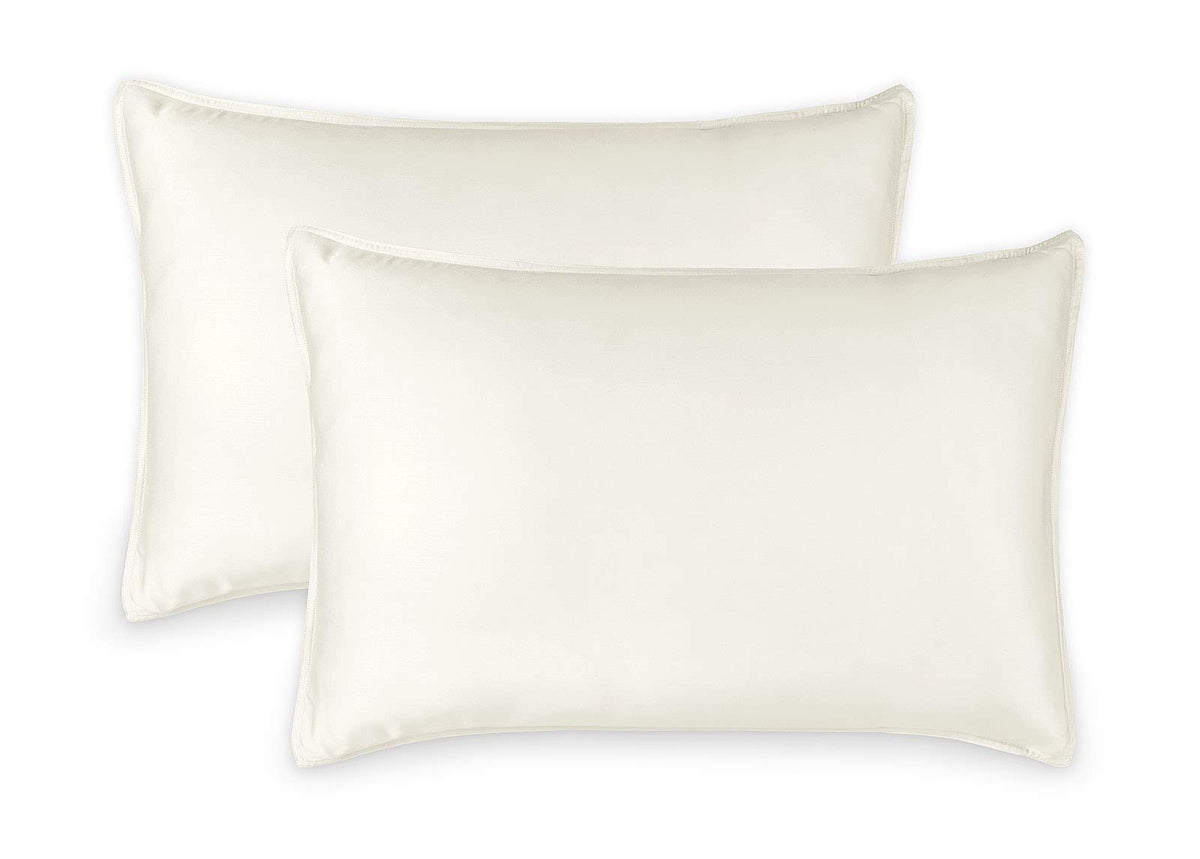 Pure Bamboo king pillowcase Ivory close-up showcases silky softness and cooling comfort.