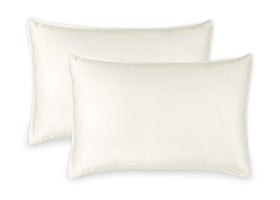 Pure Bamboo king pillowcase Ivory close-up showcases silky softness and cooling comfort.