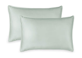 Pure Bamboo King Pillowcases Sea Glass main image shows silky softness and cooling feel.