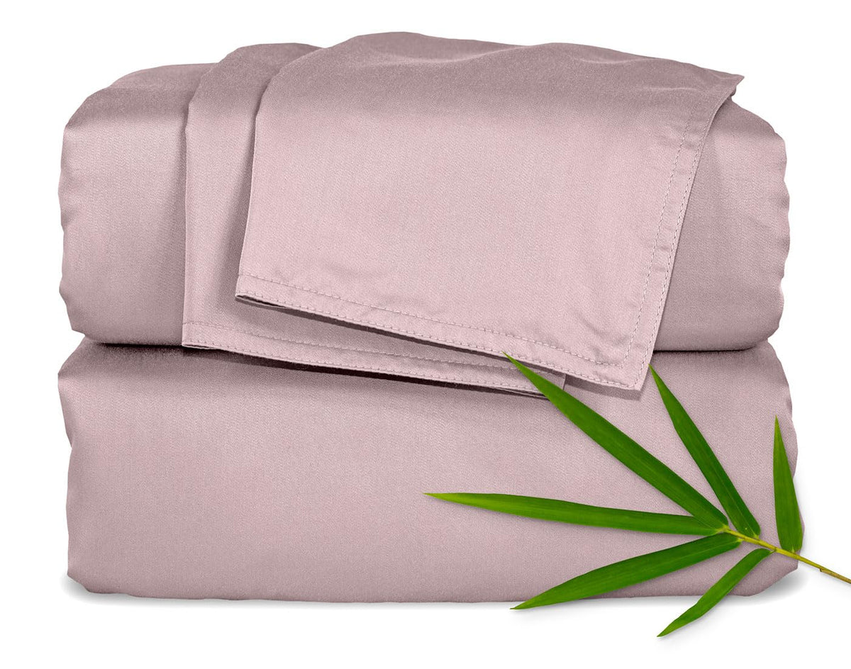 Pure Bamboo king sheets 4-piece set offers silky softness for all-night comfort.