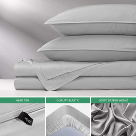 Pure Bamboo King Sheets cooling softness supports comfortable sleep all year.