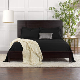 Pure Bamboo King Sheets deep-pocket fit on tall mattresses.