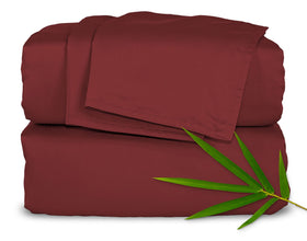 Pure Bamboo king sheets flat sheet close-up shows silky softness for luxurious nights