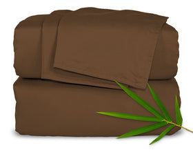 Pure Bamboo King Sheets flat sheet offers silky softness and cooling comfort for all-night sleep.