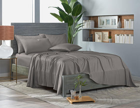 Pure Bamboo graphite king pillowcases provide breathable comfort