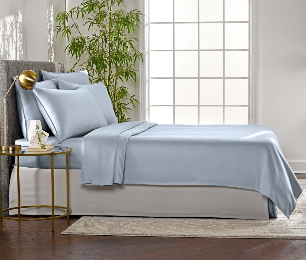 Pure Bamboo King Sheets pillowcase 2 close-up with envelope closure