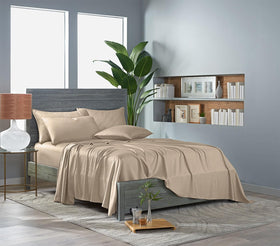 Pure Bamboo King Sheets pillowcases demonstrate envelope closure for secure nights and easy care.