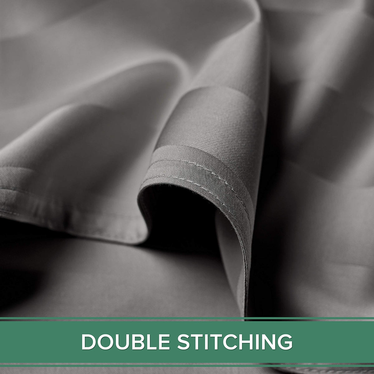 Pure Bamboo King Sheets cooling fabric close-up along mattress edge