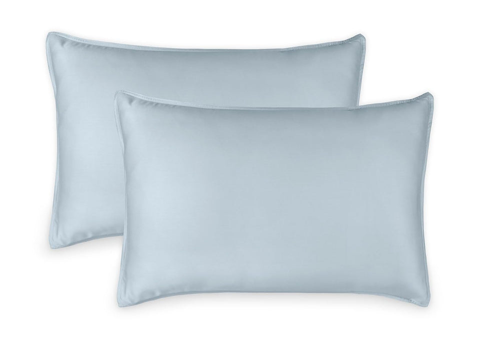 Pure Bamboo queen pillowcase in glacier color with cooling softness