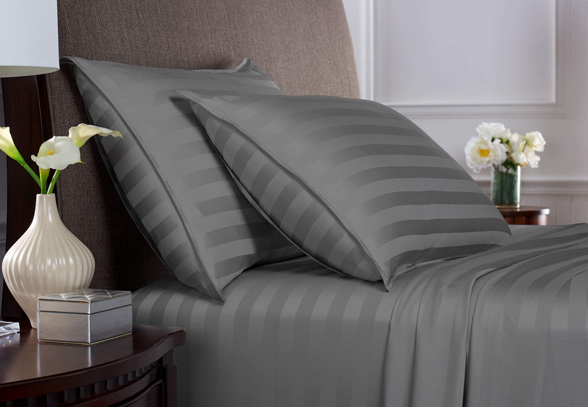 Pure Bamboo Queen Sheets certification label highlights OEKO-TEX safety standards.