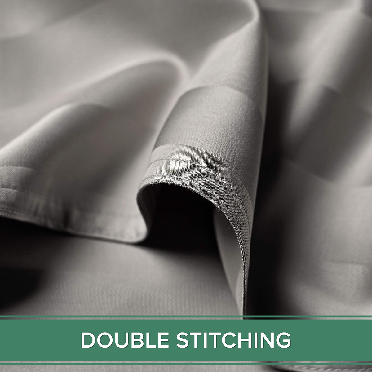 Pure Bamboo Queen Sheets pillowcases with overlap closure secure edges.