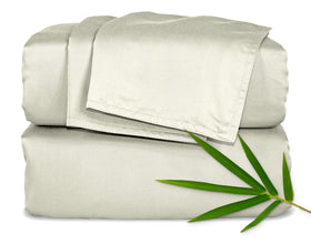 Pure Bamboo queen sheets hero image showcasing cooling, silky-soft bedding for a restful night.