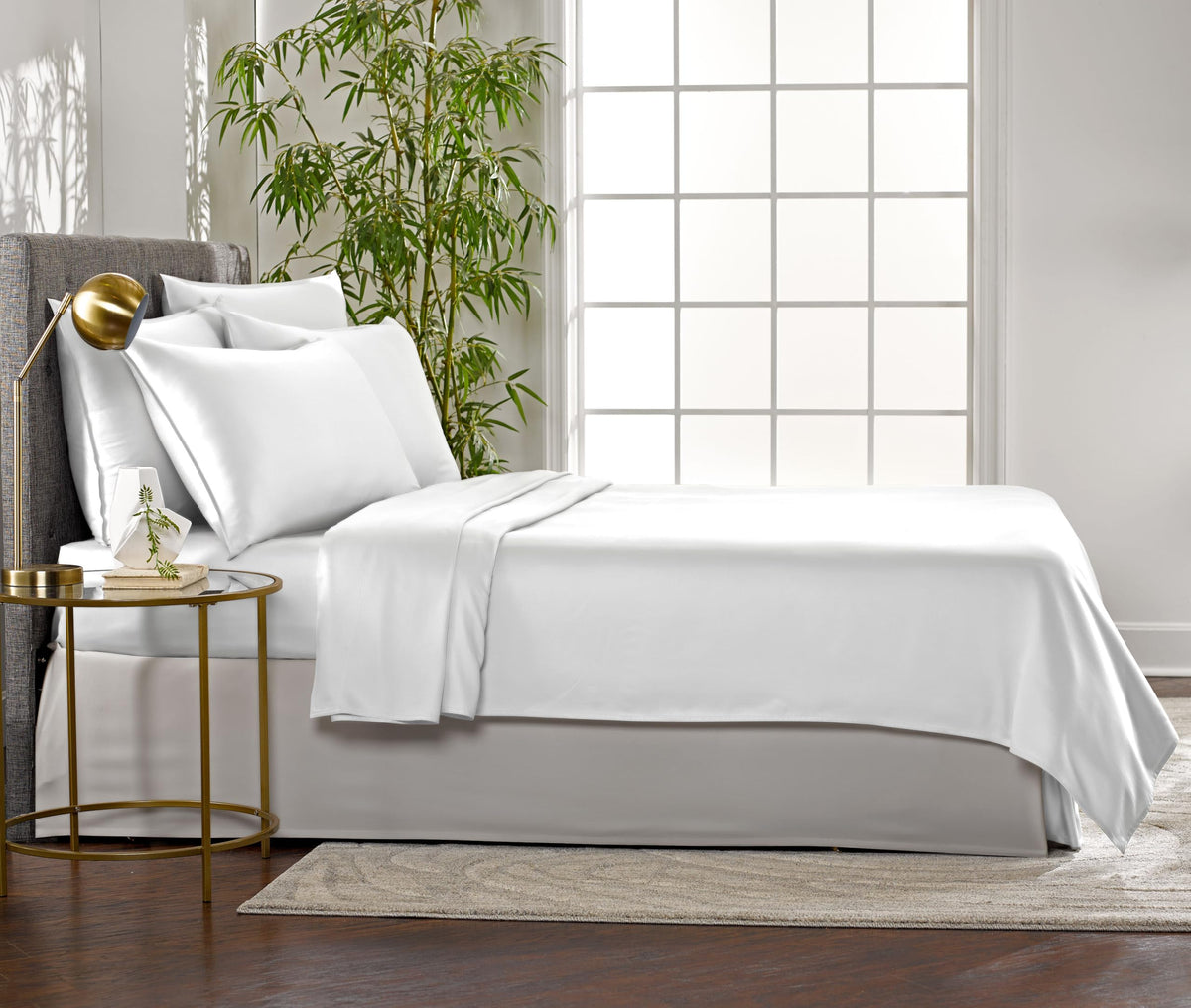 Envelope-style pillowcases close-up with overlapping closure for neat sleep setup.