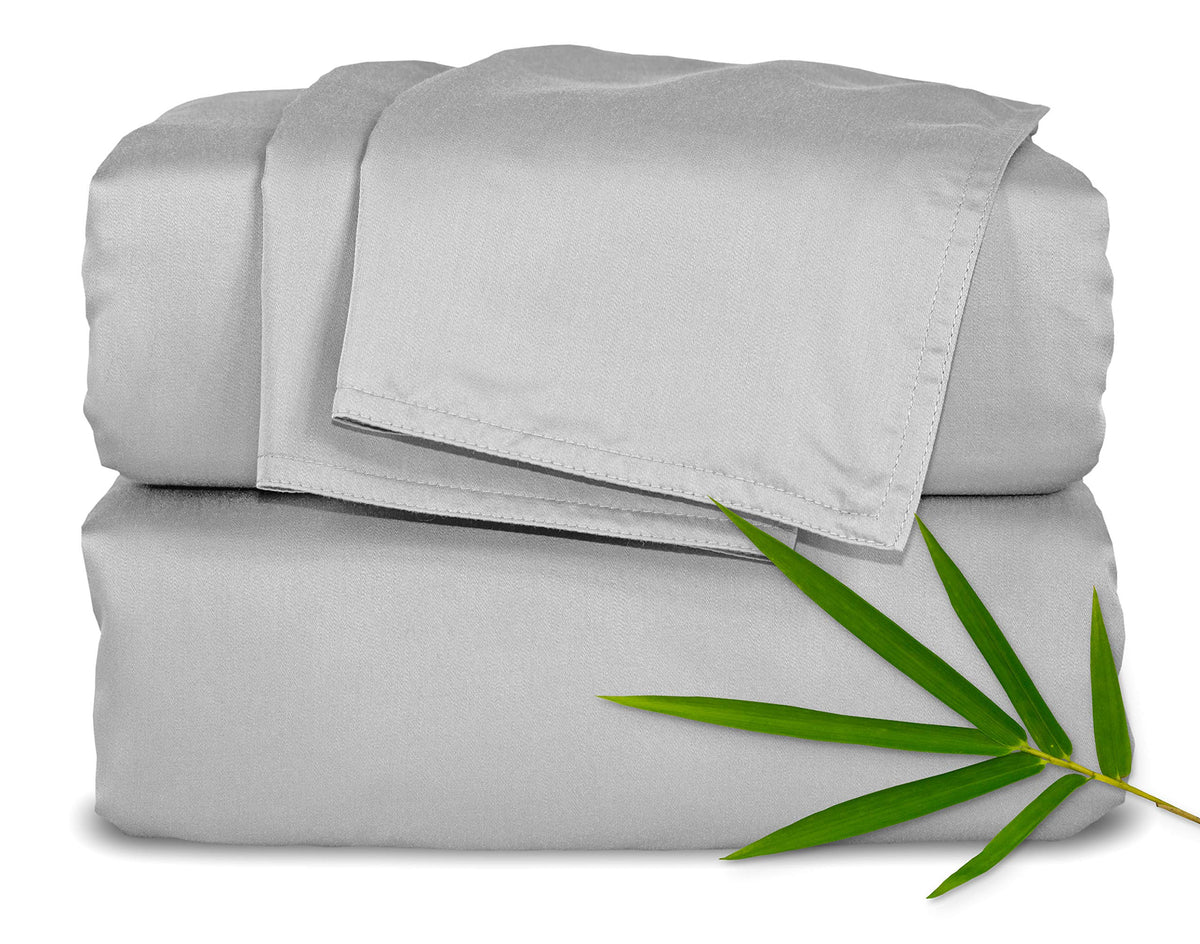 Pure Bamboo Queen Sheets with soft-silky finish for luxurious comfort.