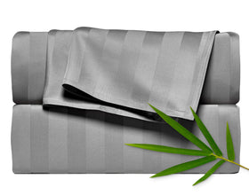 Pure Bamboo Queen Sheets texture close-up showing silky softness for nightly comfort.