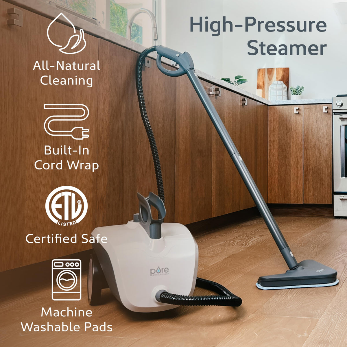 Pure Enrichment PureClean XL microfiber pads deliver gentle floor care