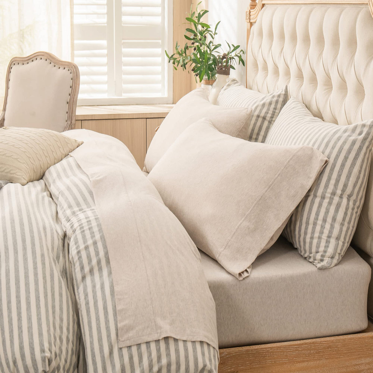 PURE ERA Jersey Knit flat sheet offers soft, breathable comfort for year-round sleep
