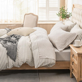 PURE ERA jersey knit fitted sheet with all-around elastic for a secure 20-inch mattress fit.