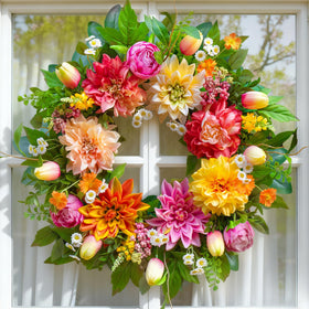 PureCosy wreath upkeep is simple—wipe with a dry cloth