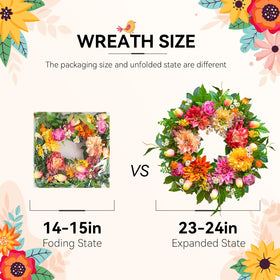 PureCosy Spring Wreath indoor display adds elegance to living spaces