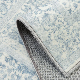 PureCozy blue area rug care tips keep color and texture fresh
