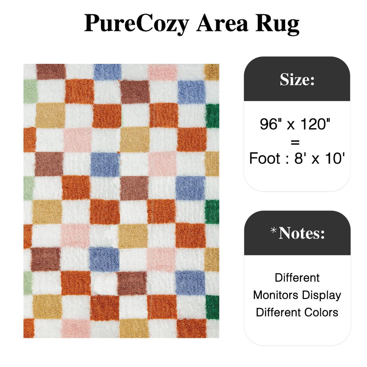PureCozy rug with ultra-soft pile for luxury underfoot