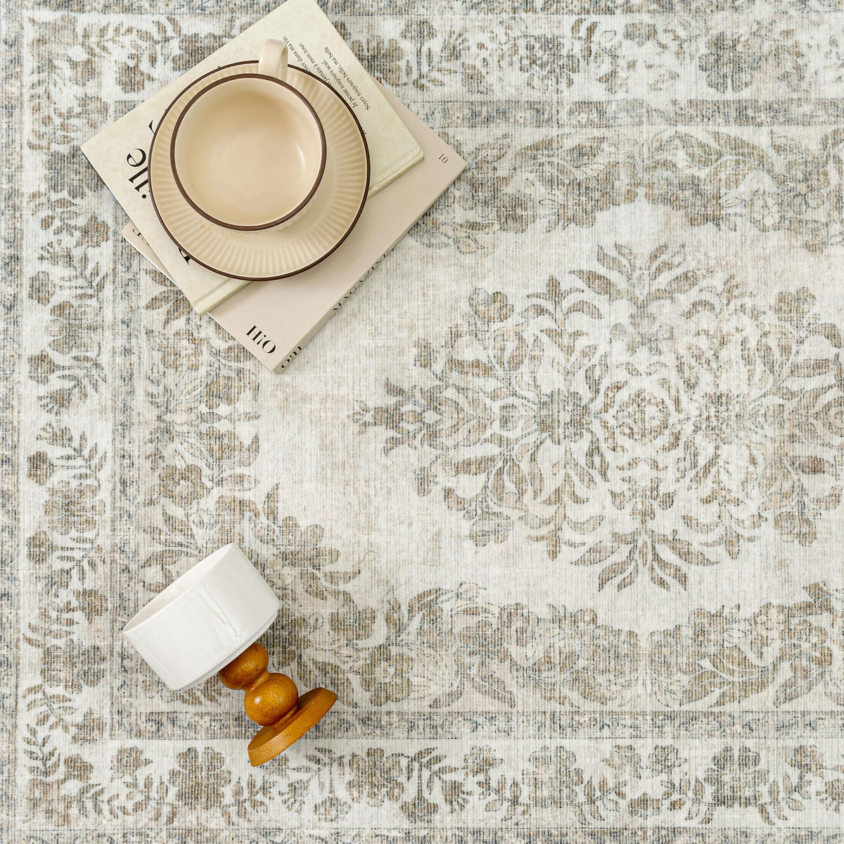 PureCozy easy-care washable rug for quick cleans.