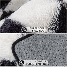 PureCozy easy care rug image highlights simple cleaning with a damp cloth or vacuum.
