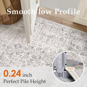 PureCozy kitchen hallway rug blends with decor and handles traffic