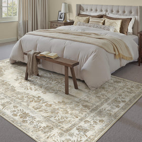 PureCozy non-slip backing rug with TPR backing stays flat on floors.