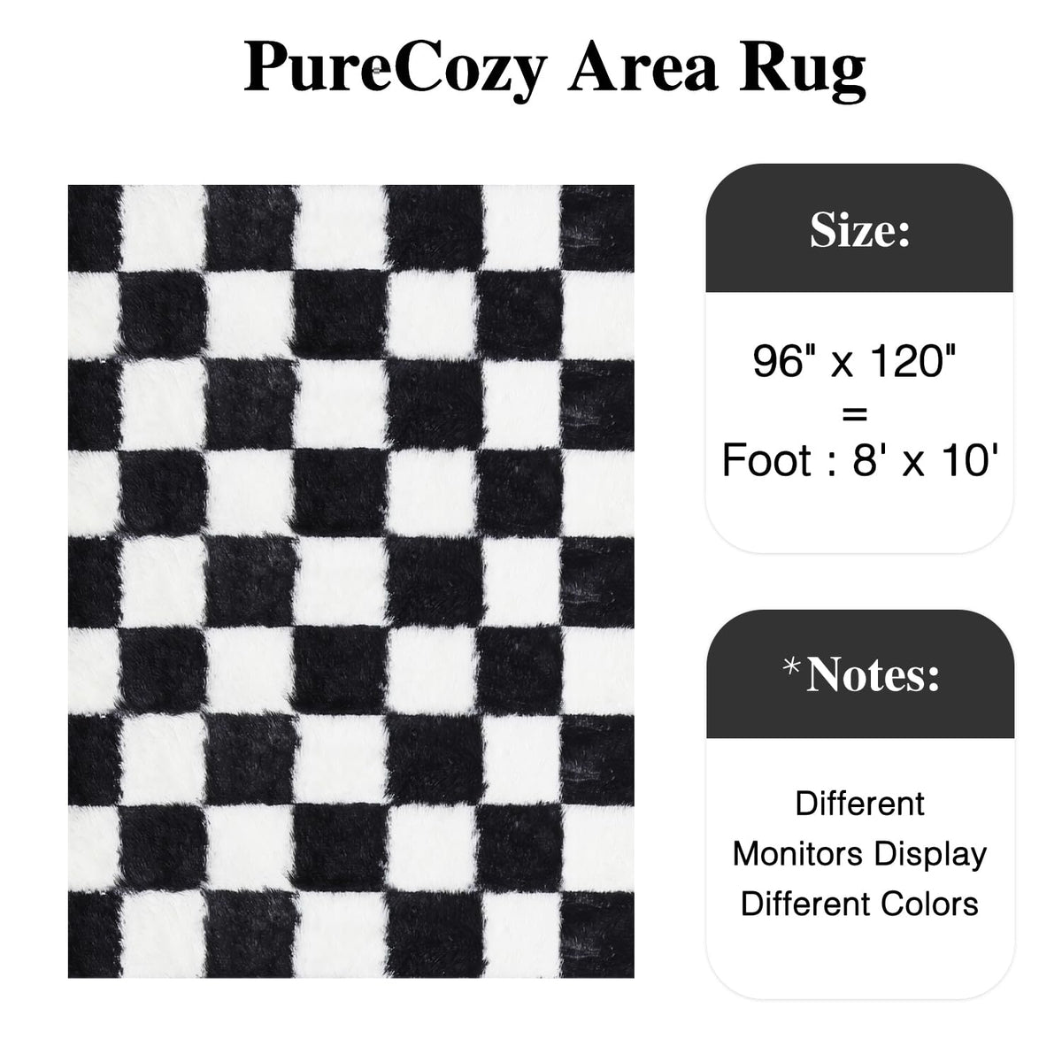 PureCozy plush pile closeup showing dense fibers for cushioned underfoot comfort.
