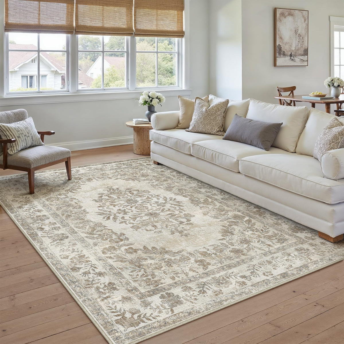 PureCozy durable polypropylene rug ready for high-traffic spaces.