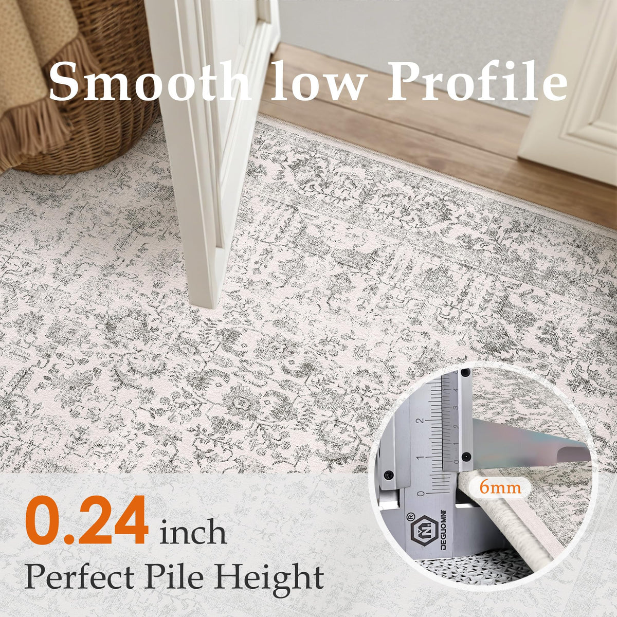 PureCozy washable rug ready for a deep clean when needed