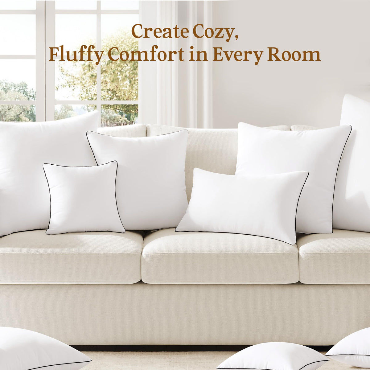 puredown 18x18 pillow inserts are easy to care for and machine washable