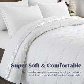 puredown box-stitch construction ensures even fill distribution and fewer cold spots