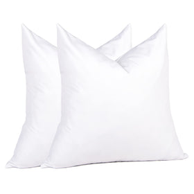 Puredown decorative feather-down insert 18x18 in white adds plush loft and structured support