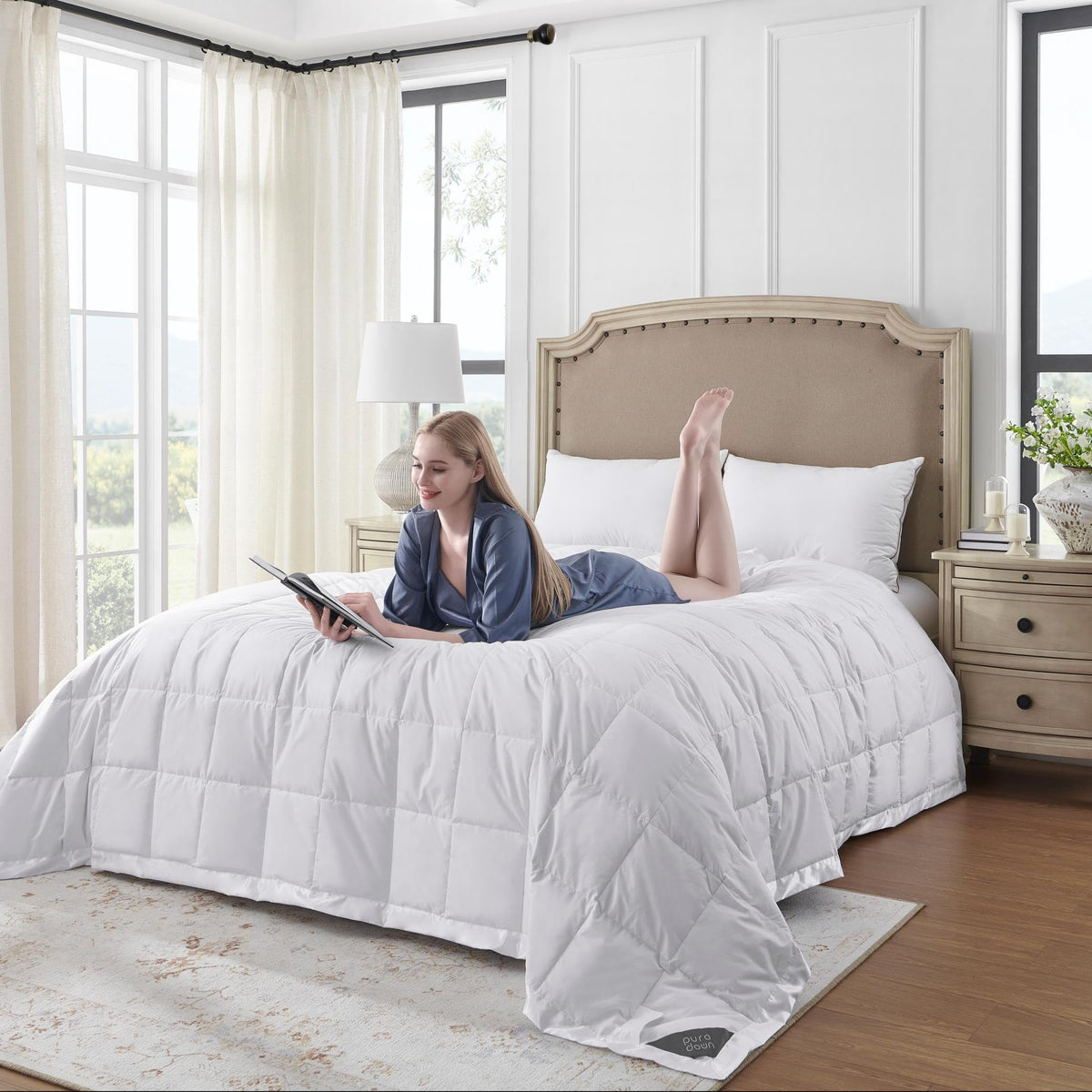 puredown easy-care label highlights machine-washable convenience