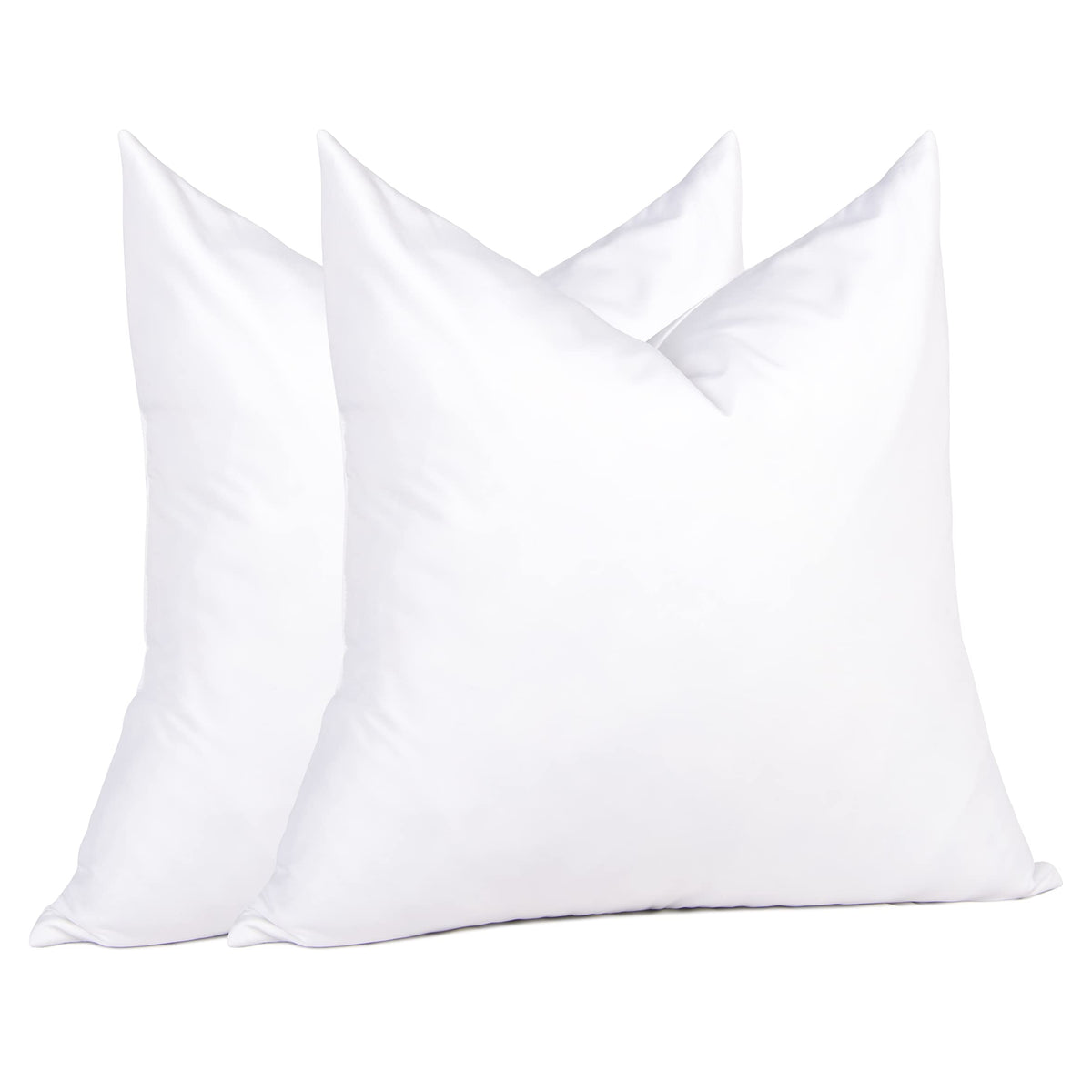 Puredown Euro pillow insert 26x26 2-pack white with plush support and lasting loft