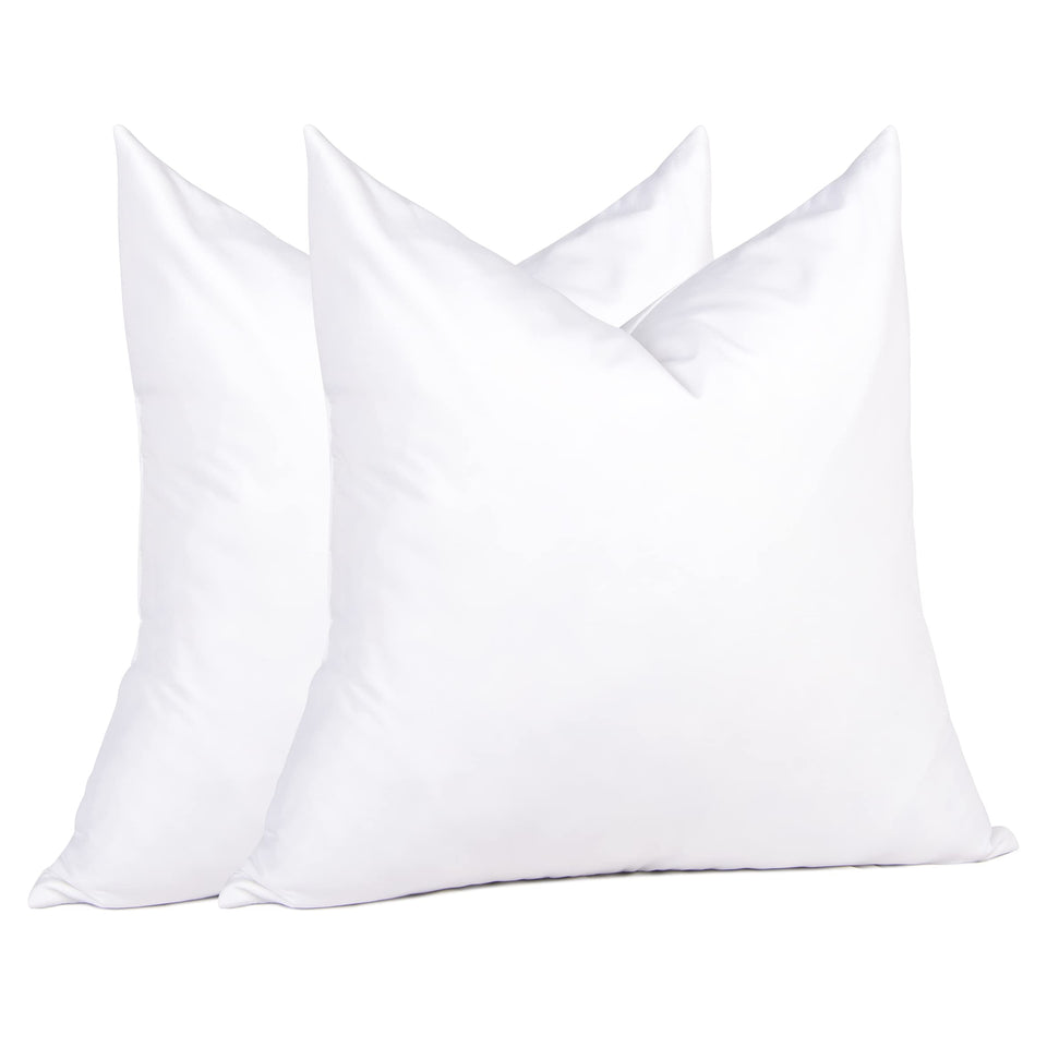Puredown Euro pillow insert 26x26 2-pack white with plush support and lasting loft