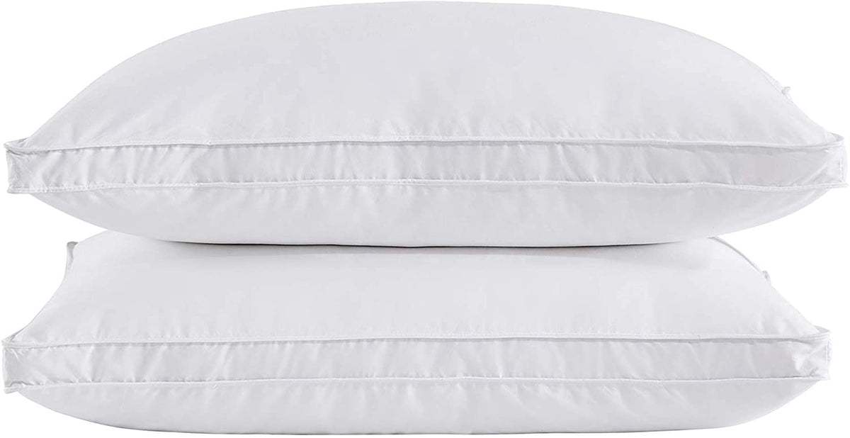 puredown goose feather pillow king 2-pack offers medium-firm support and plush fill