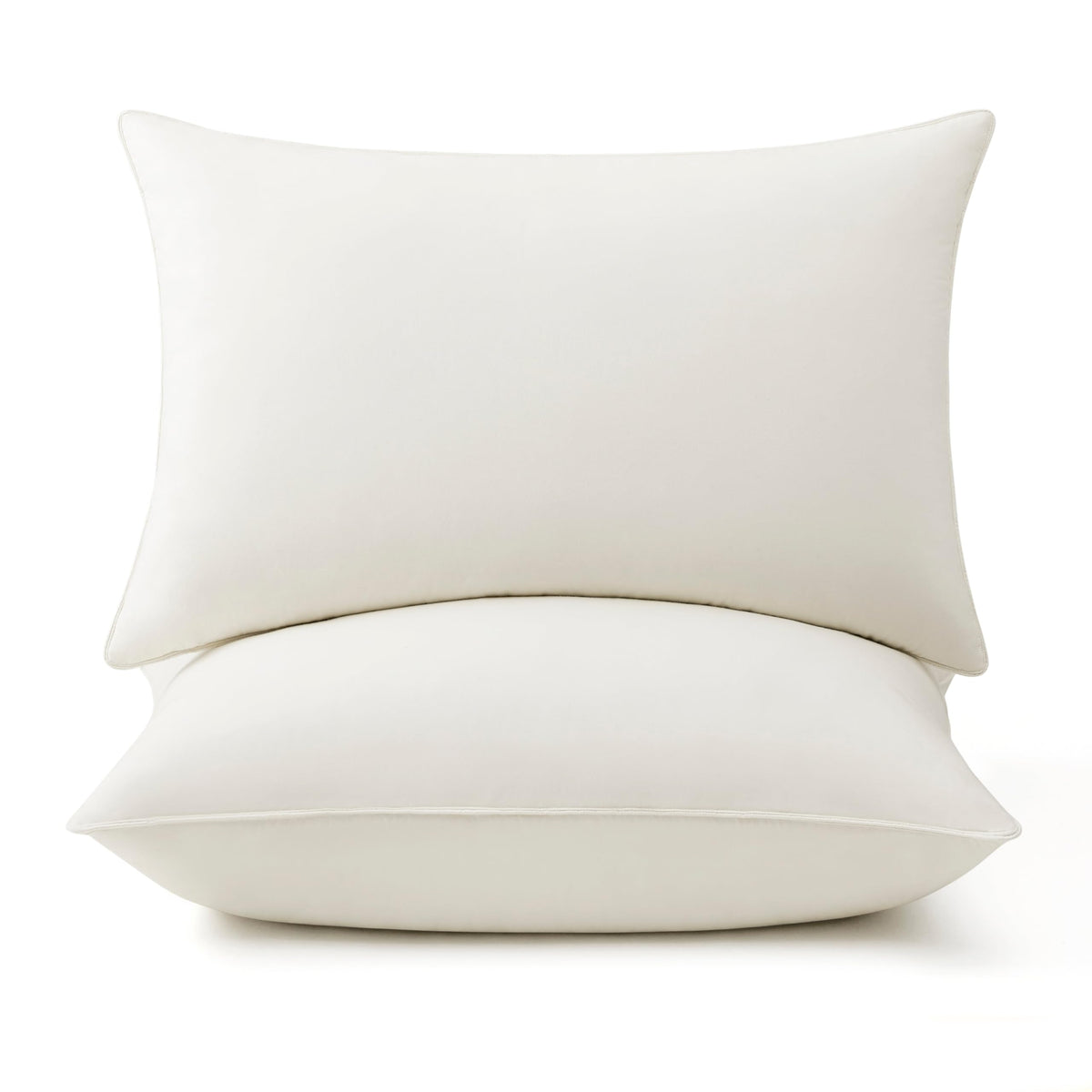 Puredown goose-feathers-down pillow closeup shows plush support for restful sleep.