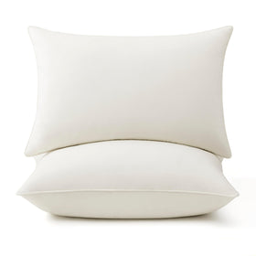 Puredown goose-feathers-down pillow closeup shows plush support for restful sleep.