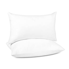 Puredown lumbar pillow inserts 12x20 front view add structured, plush decor