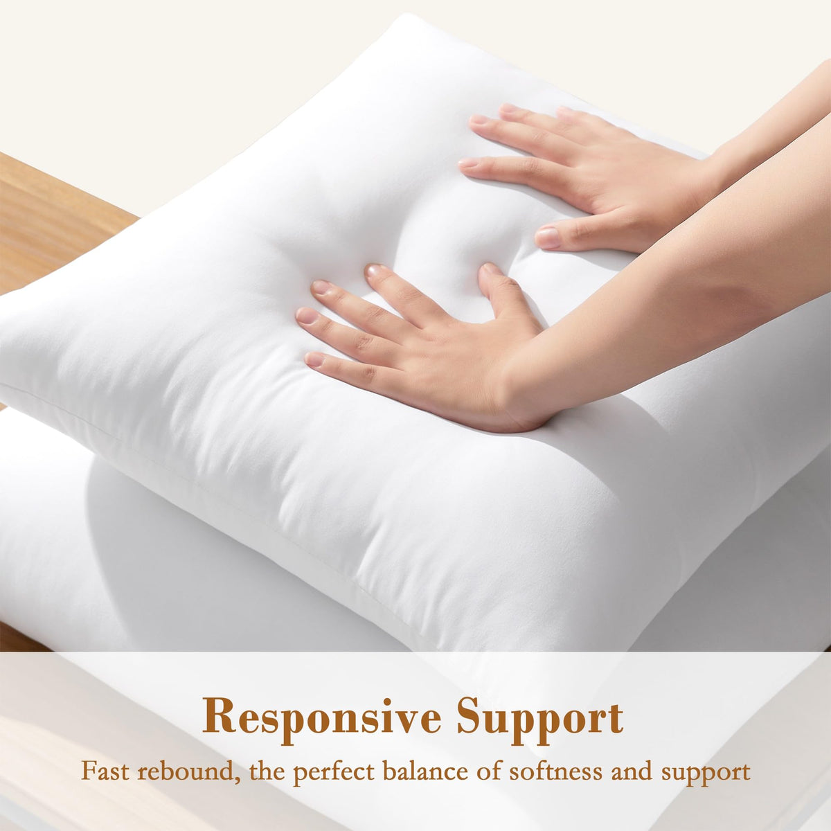 Puredown soft and durable fabric pillow inserts ideal for everyday use
