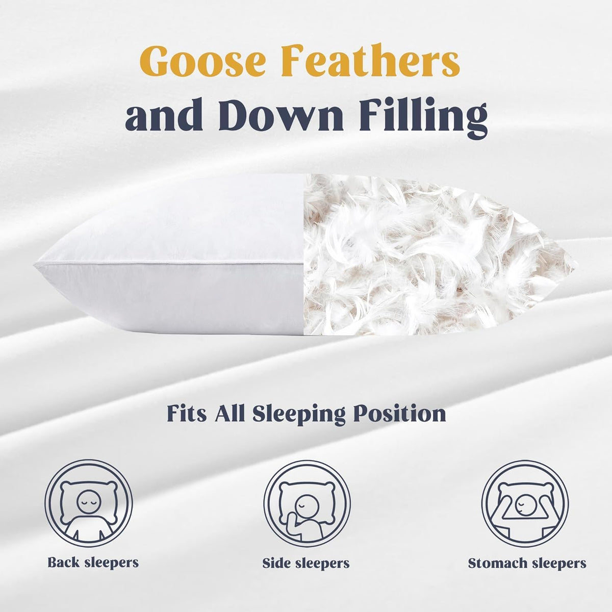 Puredown white cotton cover close-up, breathable and skin-friendly for comfort.
