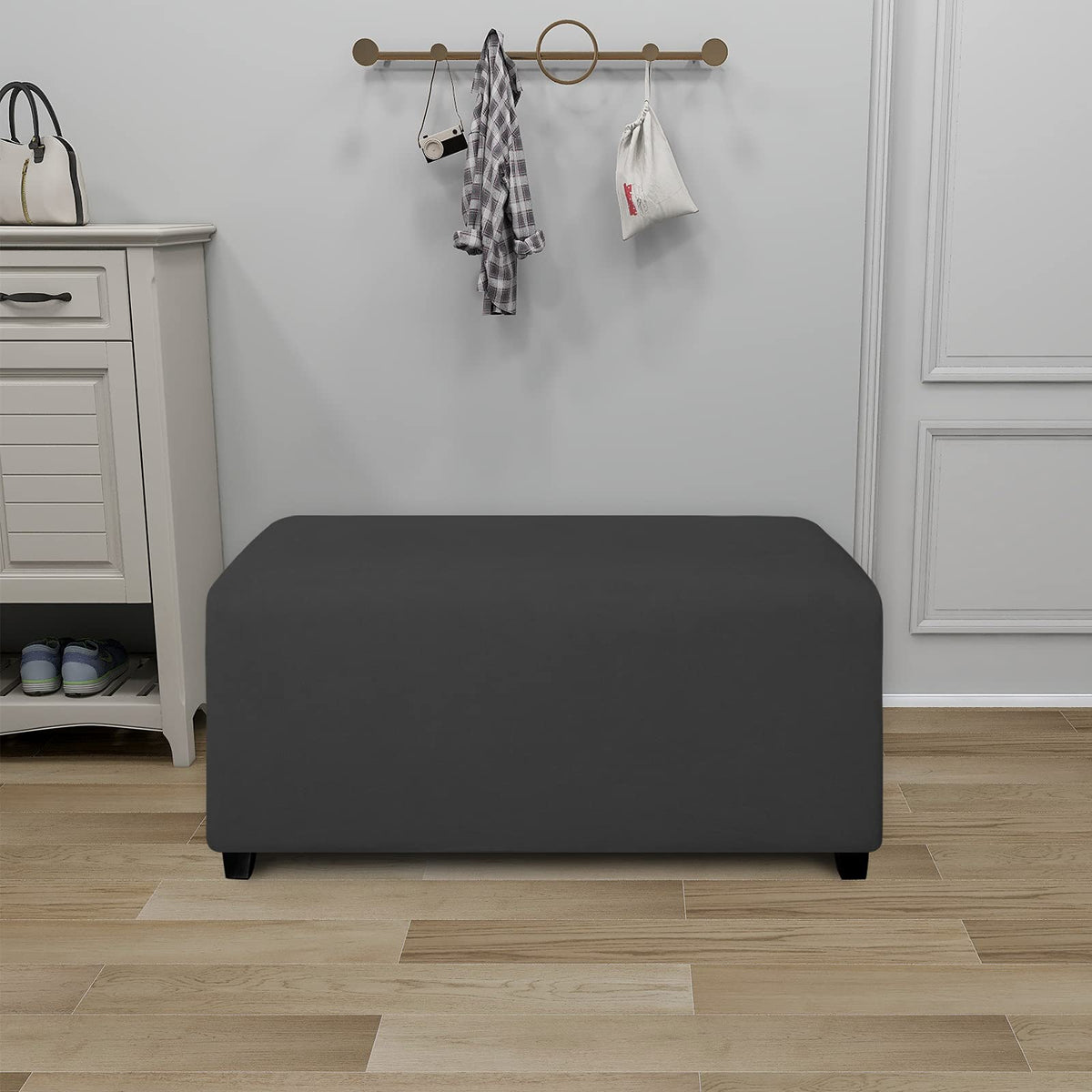 PureFit non-slip elastic bottom keeps the slipcover secure during daily use