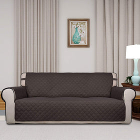 PureFit reversible quilted sofa cover dual-color setup refreshes rooms while guarding wear.